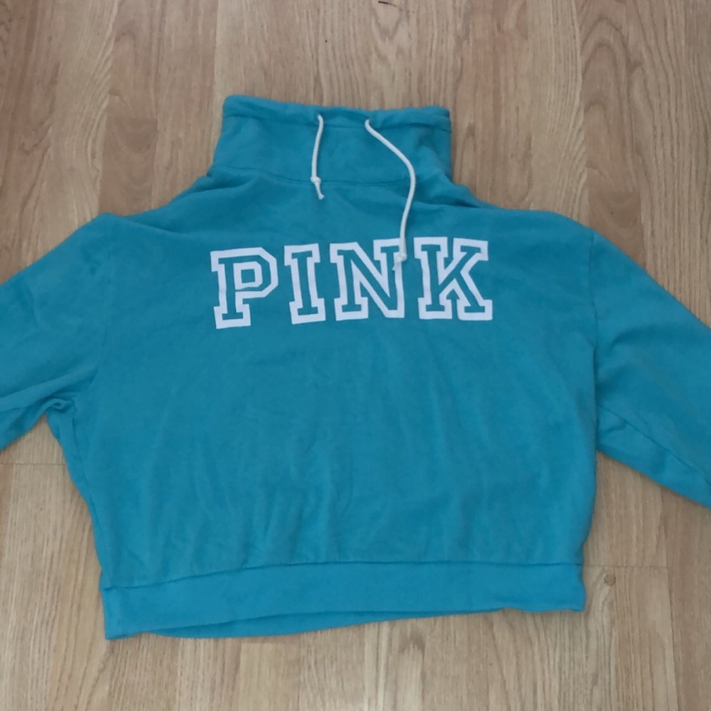 Pink Loose Turtle neck sweatshirt (no hood)
